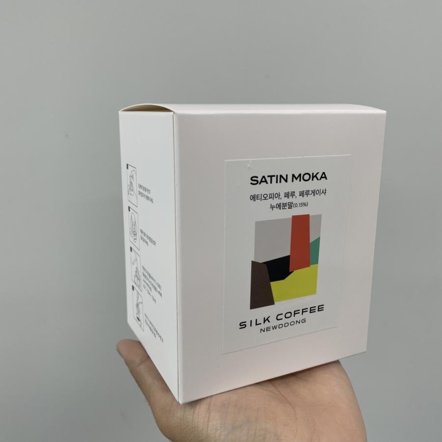 TC 2 SATIN MOKA 에티오피아, 페루, 페루 게이샤 누에 분말(0.15%) SILK COFFEE NEWDDONG