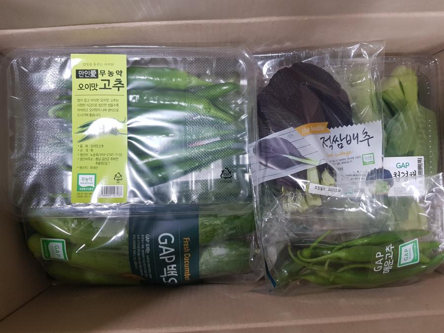 칼맛을 느끼는 이러한 만인 무농약 오이맛 고추는 입지 않고 이식한 오이맛 고추로, 시원한 식감으로 씹으면 씹을수록 미삭하고 오이맛이 나서 성식으로 드시기에 좋습니다. 적쌈배추 # 픽 오이맛 고추 · 생산자: 노순희/010-2147-7133 - 생산자 주소: 충남 금산군 추부면 GAP 추풍선2길 7 SM · 원산지: 국내산, 무농약 ### 매운고추 GAP GAP GAY GAP 오이는 Fresh Cucumber GAP 백도